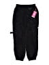 Justice 100% Polyester Black Track Pants Size 10 - photo 1