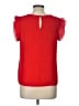 Naked Zebra 100% Polyester Red Short Sleeve Top Size L - photo 2