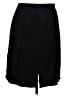 Carlisle 100% Polyester Solid Black Formal Skirt Size 10 - photo 1