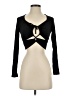 Dynamite Black Long Sleeve Top Size S - photo 1