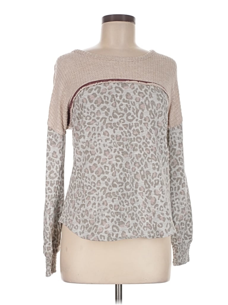 Pre-owned Knox Rose Pullover Sweater In Tan