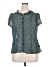 East5th 100% Polyester Teal Short Sleeve Blouse Size XL - photo 1