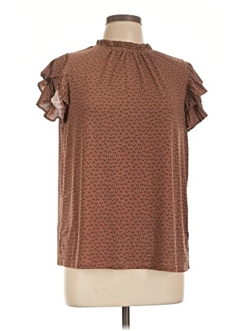 Adrianna Papell Short Sleeve Blouse (view 1)