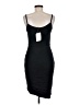 HEATHER Solid Black Cocktail Dress Size 8 - photo 2