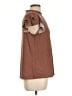 Adrianna Papell Brown Short Sleeve Blouse Size L - photo 4