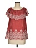 Fever Red Short Sleeve Blouse Size M - photo 1