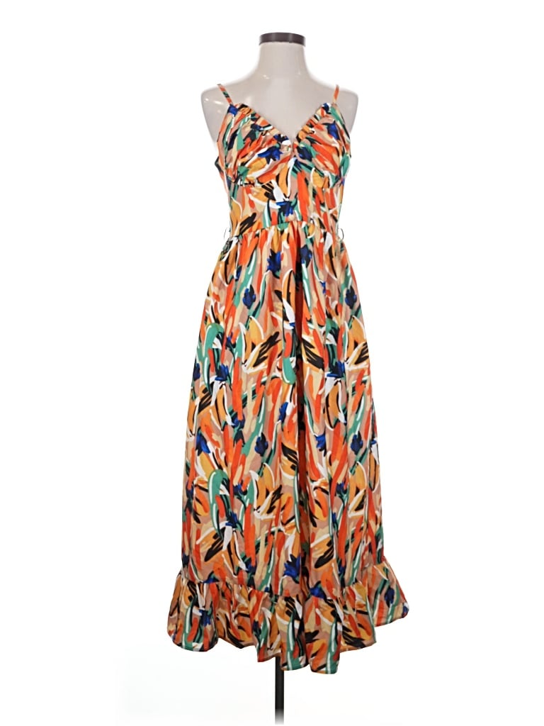 Pre-owned Commense Casual Dress In Orange