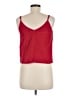 Madewell 100% Polyester Red Silk Button-Down Cami Size 6 - photo 2