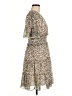 Max Studio 100% Polyester Floral Tan Cocktail Dress Size M - photo 4