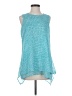Fever 100% Polyester Teal Sleeveless Blouse Size S - photo 1