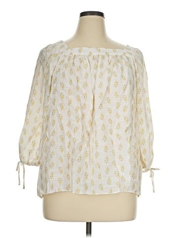 LC Lauren Conrad 3/4 Sleeve Blouse (view 1)
