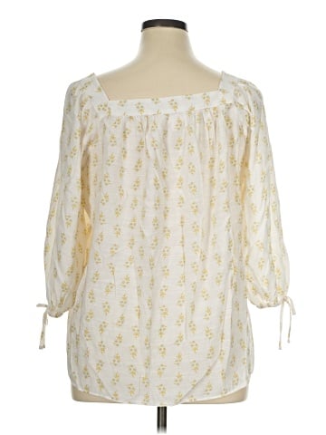 LC Lauren Conrad 3/4 Sleeve Blouse (view 2)