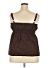 Torrid 100% Cotton Brown Sleeveless Blouse Size 2X Plus (2) - photo 2