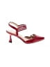 Jenn Ardor Color Block Red Heels Size 7 - photo 1