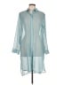 Chico's Teal Long Sleeve Button-Down Shirt Size Lg (2) - photo 1