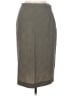 Max Mara Chevron-herringbone Gray Wool Skirt Size 8 - photo 1