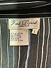 Fred David Stripes Black Long Sleeve Blouse Size L - photo 7
