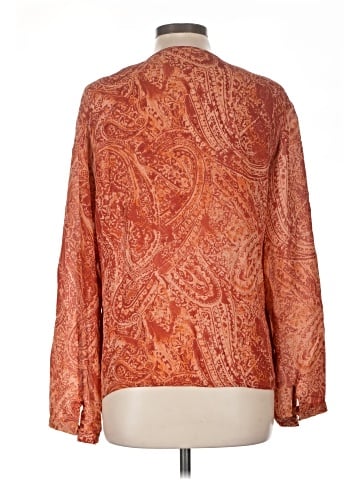 Carlisle Long Sleeve Silk Top (view 2)