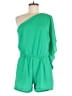 Tyche Solid Green Romper Size L - photo 1