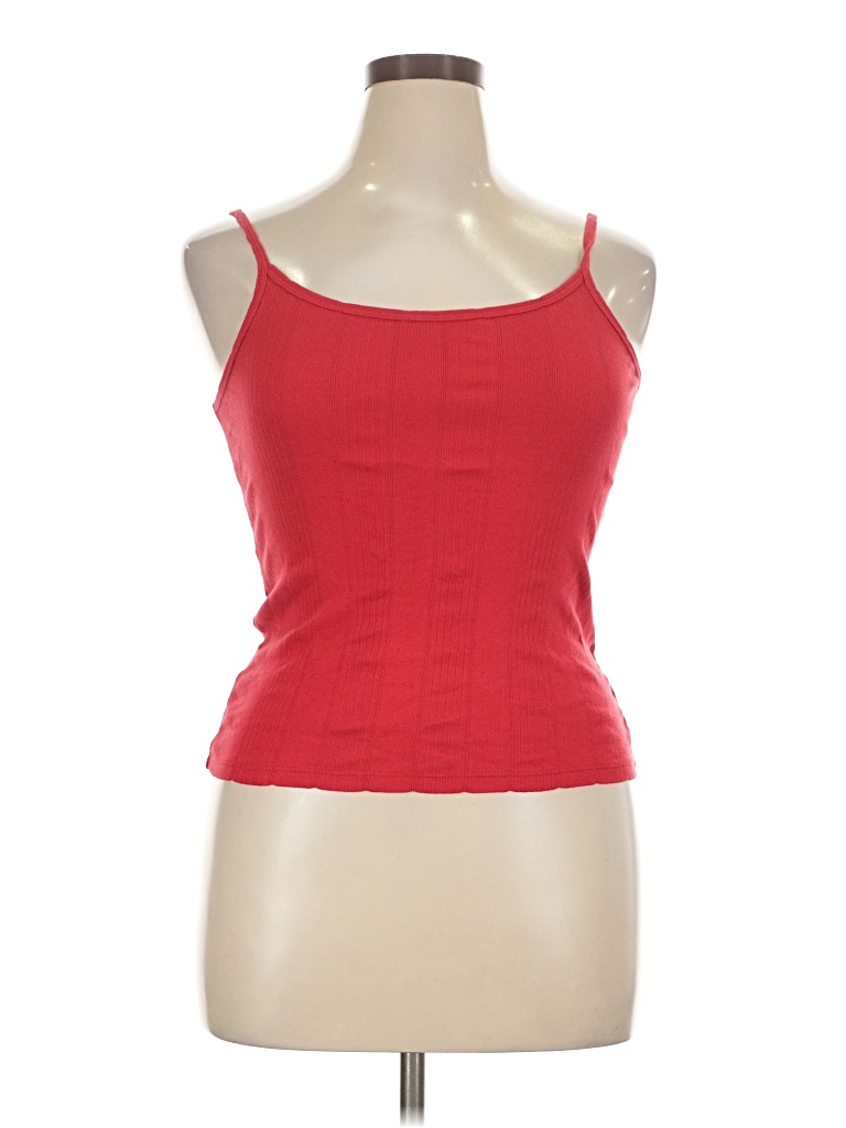 Pre-owned Assorted Brands Tank Top Red Strapless Neckline Tops