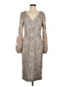 Xscape Solid Silver Cocktail Dress Size 8 - photo 1