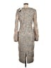 Xscape Solid Silver Cocktail Dress Size 8 - photo 2