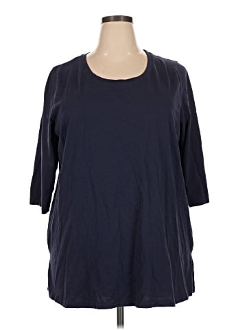 Woman Within 3/4 Sleeve T-Shirt (view 1)