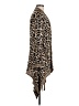 Chico's 100% Rayon Animal Print Brown Coat Size M - photo 4