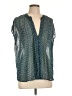 Eclair 100% Polyester Teal Sleeveless Blouse Size L - photo 1