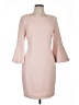 Calvin Klein Solid Pink Cocktail Dress Size 10 - photo 1