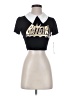 Unique Vintage Black Short Sleeve Top Size XS - photo 1
