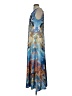 One World Paisley Blue Casual Dress Size S - photo 5