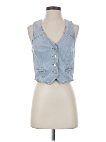 Zara Denim Vest (view 1)