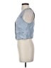 Zara Blue Denim Vest Size XS - photo 5