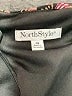 North Style Paisley Black Casual Dress Size 18 - photo 7