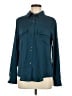 Ivanka Trump 100% Polyester Color Block Teal Long Sleeve Blouse Size M - photo 1