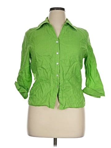 David N 3/4 Sleeve Button-Down Shirt (view 1)