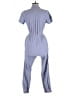 Indulge Solid Blue Jumpsuit Size M - photo 2