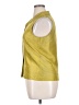 Ann Taylor 100% Silk Yellow Sleeveless Silk Top Size 14 - photo 5