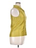 Ann Taylor 100% Silk Yellow Sleeveless Silk Top Size 14 - photo 4