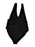 Missguided Solid Black One Piece Swimsuit Size 10 - photo 2