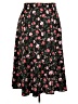 Assorted Brands Floral Black Casual Skirt Size 3XL - photo 1