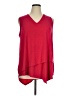 Rafaella Red Sleeveless Blouse Size 1X - photo 1