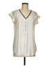 Express Ivory Short Sleeve Blouse Size M - photo 1