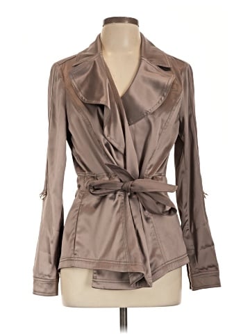 White House Black Market Trenchcoat (view 1)