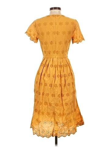 Madewell Scalloped Eyelet Midi Dress (view 2)