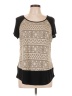 Perseption Concept Tan Short Sleeve Top Size L - photo 1