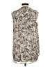 Mossimo 100% Polyester Ivory Sleeveless Blouse Size L - photo 2