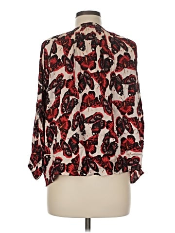 Tucker Long Sleeve Silk Top (view 2)