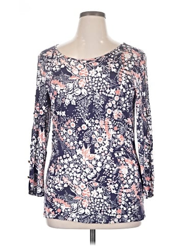 Cable & Gauge 3/4 Sleeve Blouse (view 1)